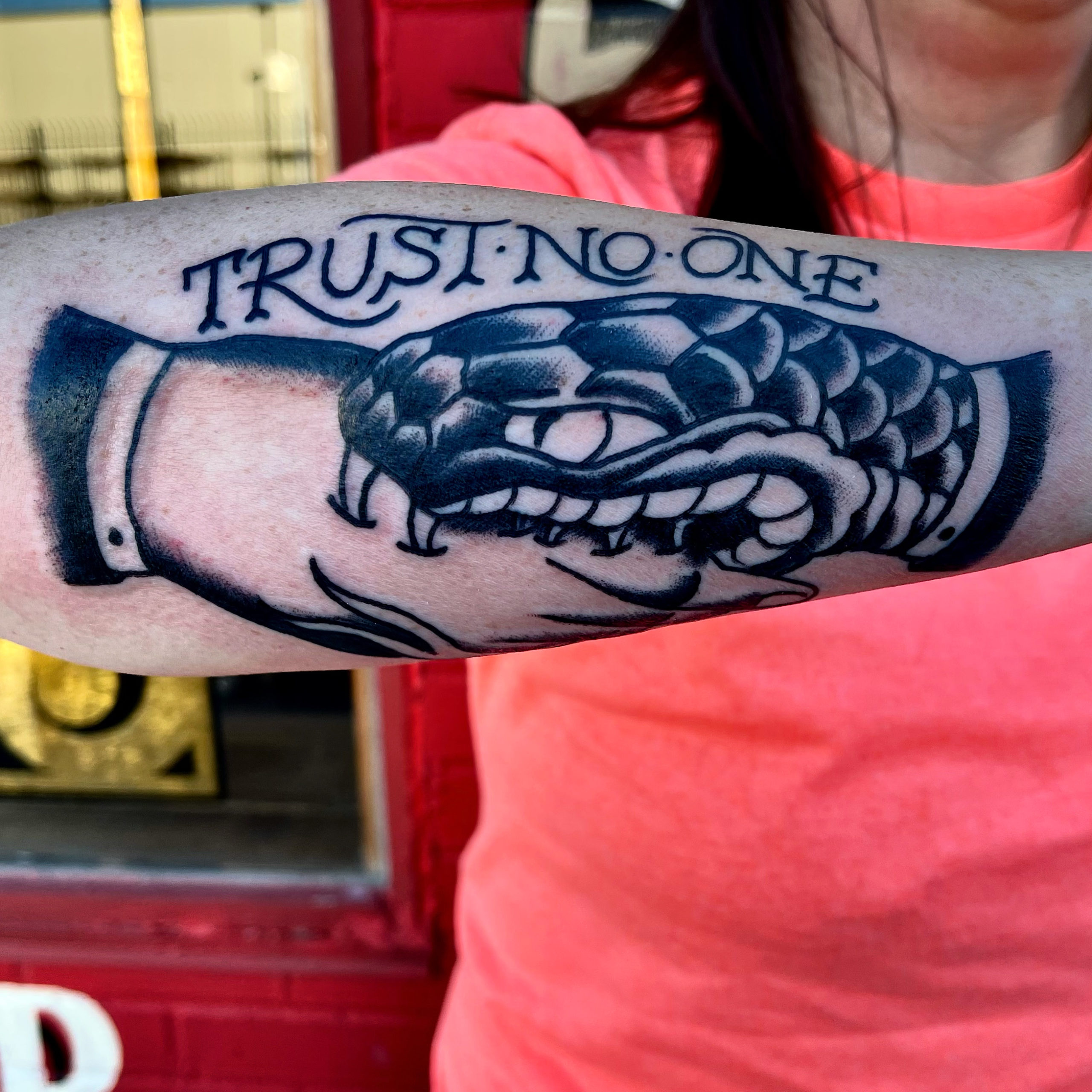 tattoo of a snake from professional tattoo artist in Dallas