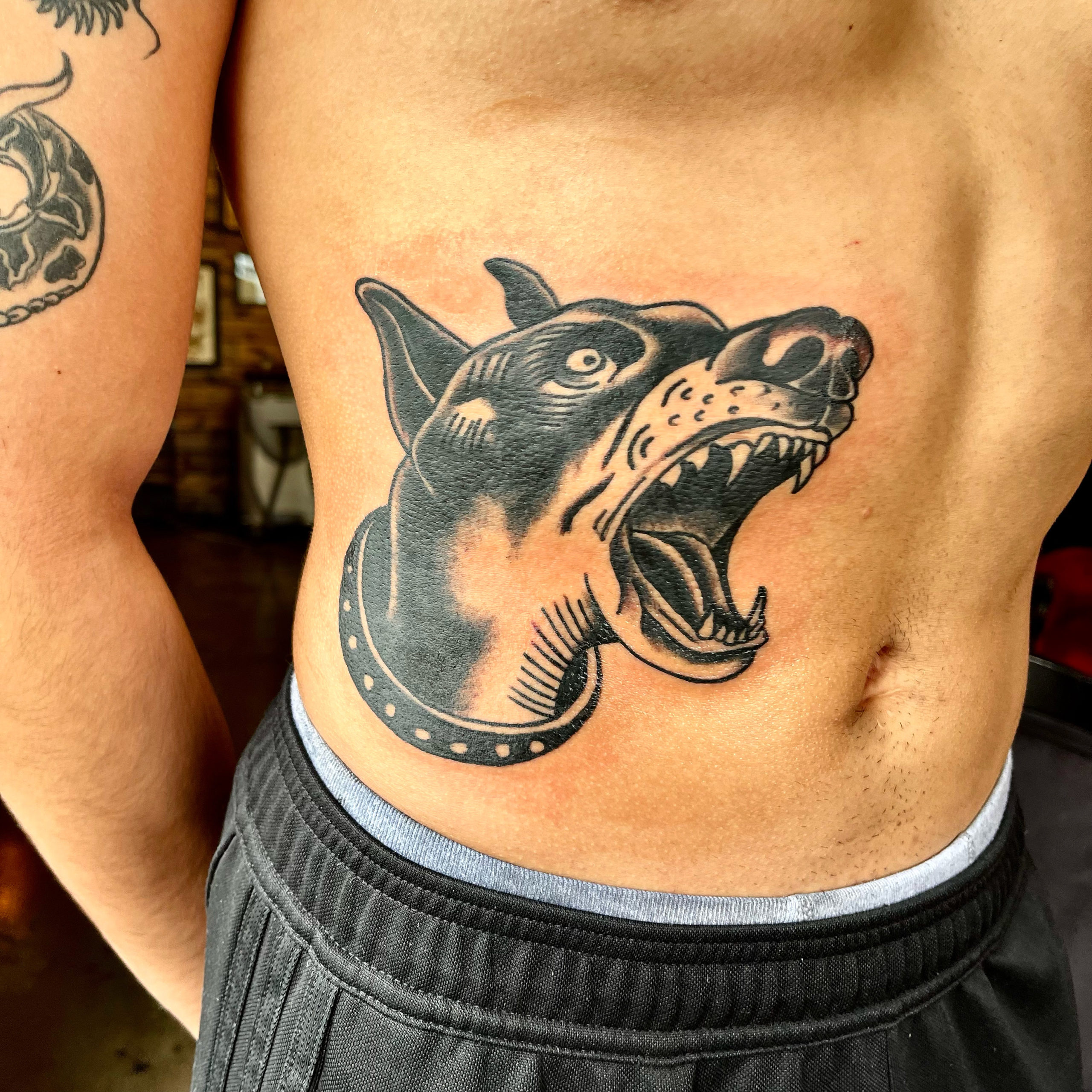 Dog tattoo in Dallas Texas