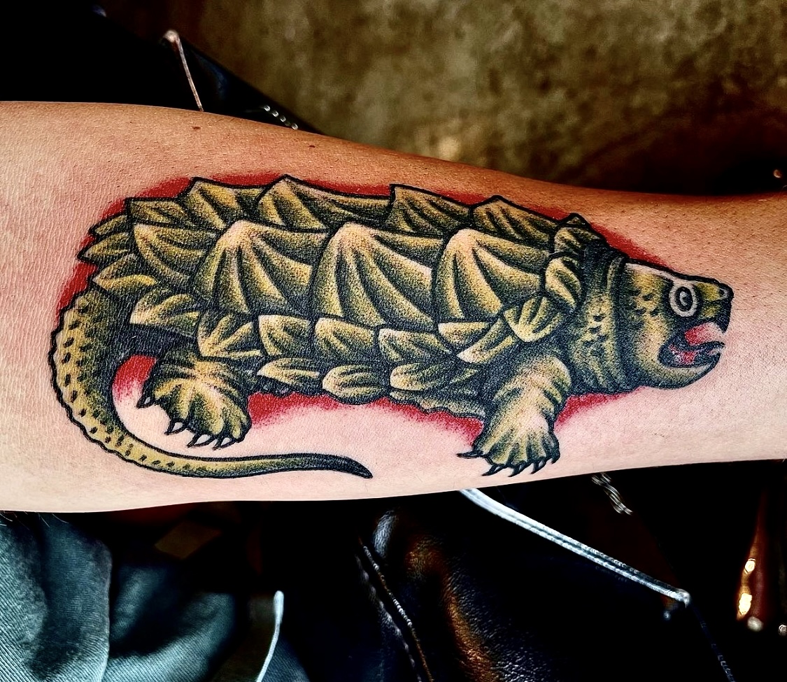 tattoo of a turtle from dallas tattoo artists