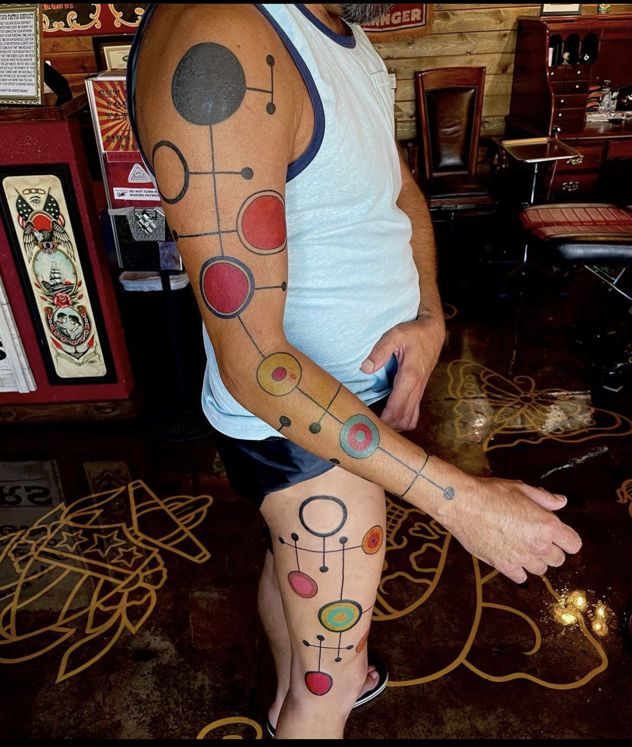 New geometric tattoo in dallas