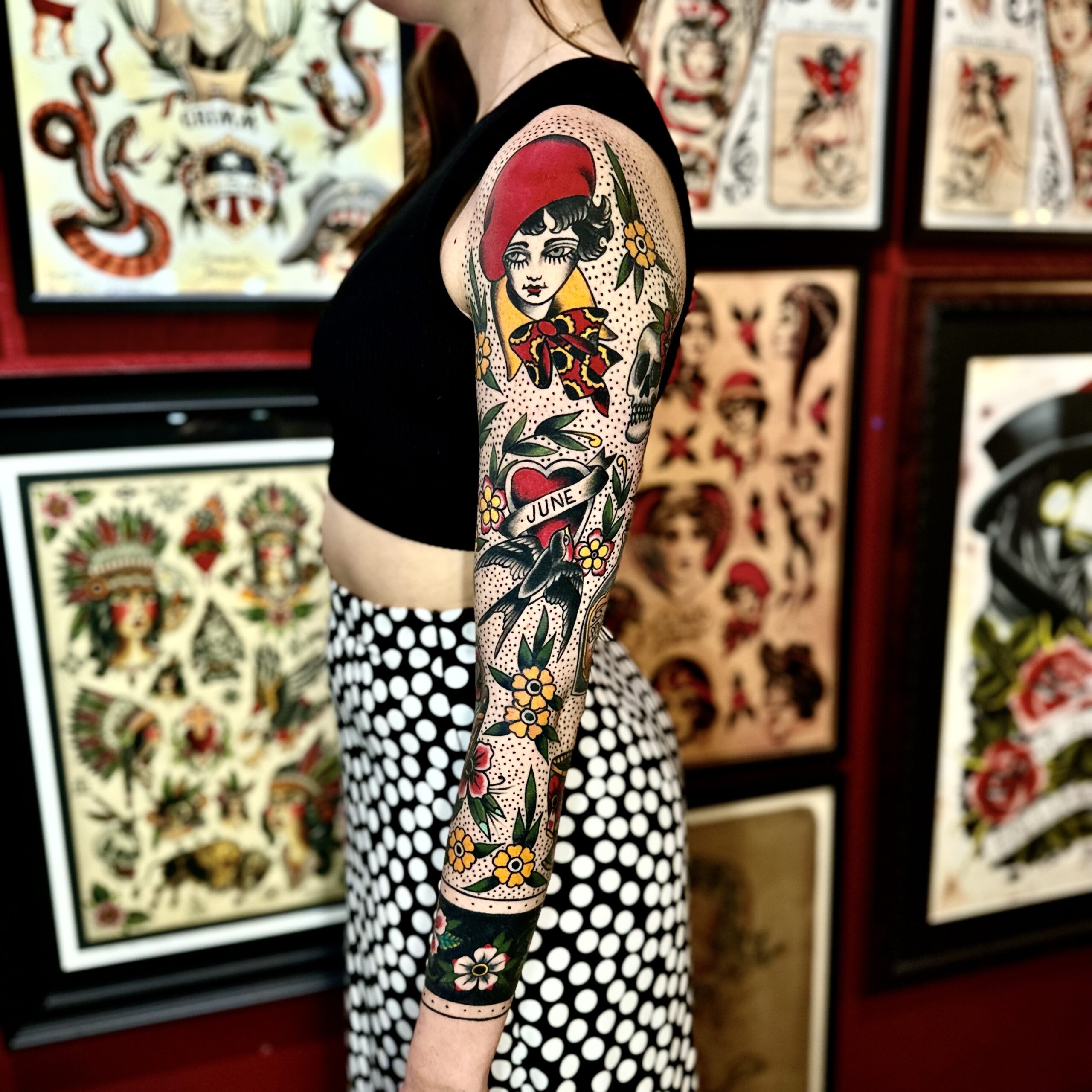 Full sleeve tattoo from top tattoo shop in Dallas