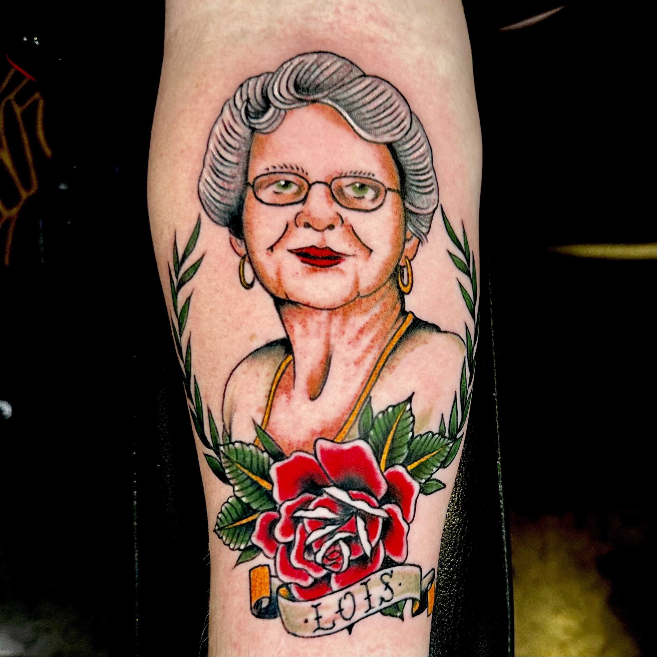 Tattoo of a woman from top shop in Dallas
