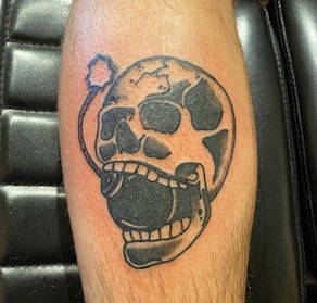 Skull tattoo in Dallas TX