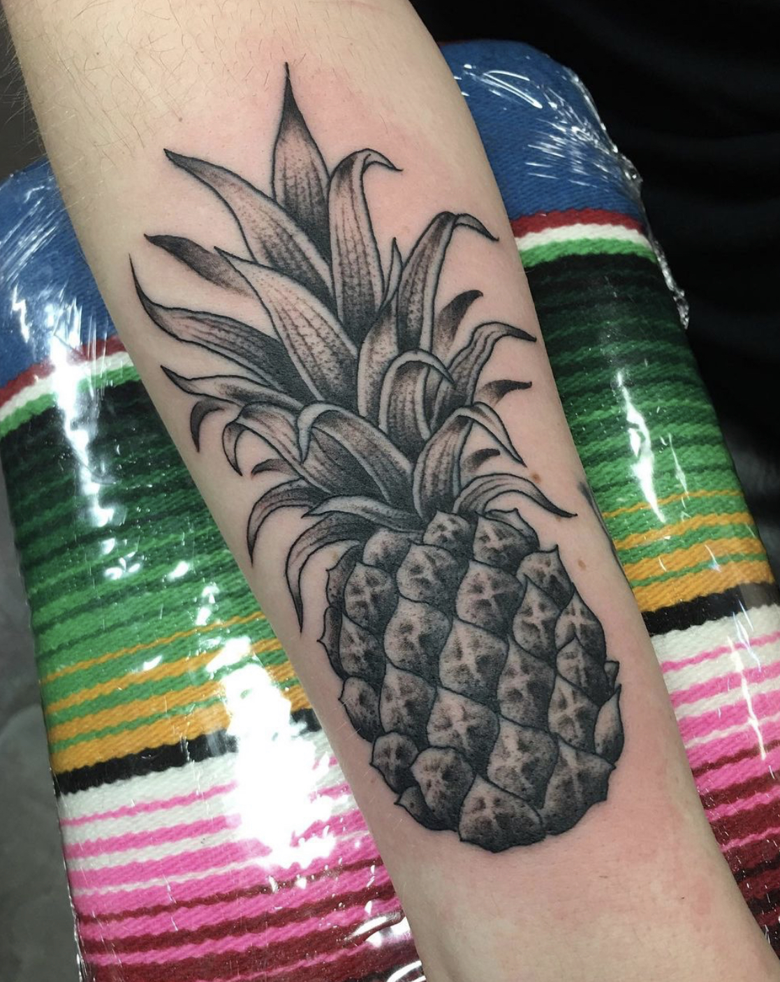 Pineapple tattoo from dallas tattoo artists