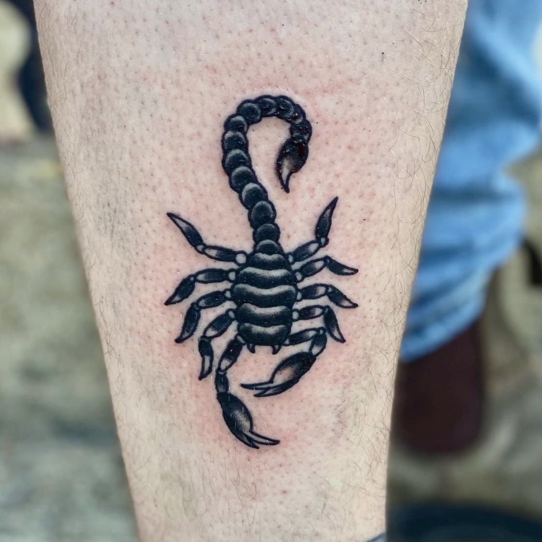 Tattoo of a scorpion from best tattoo shops in dallas