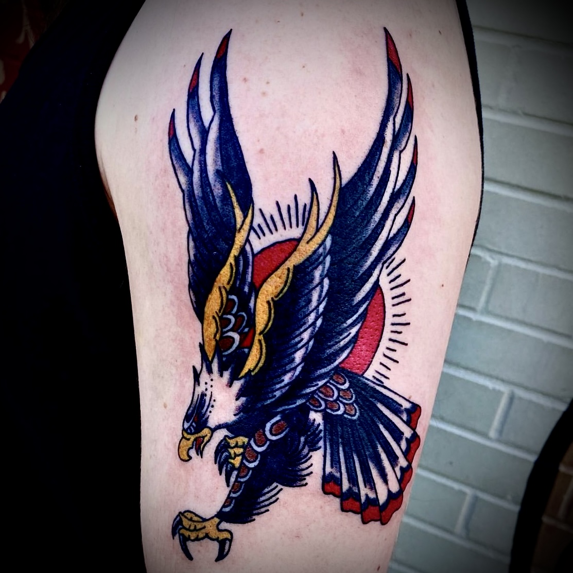 tattoo of an eagle from top dallas tattoo artist