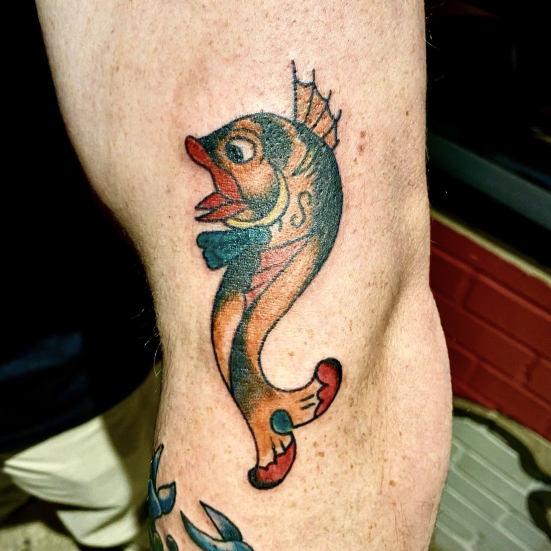 tattoo of a fish in classic style